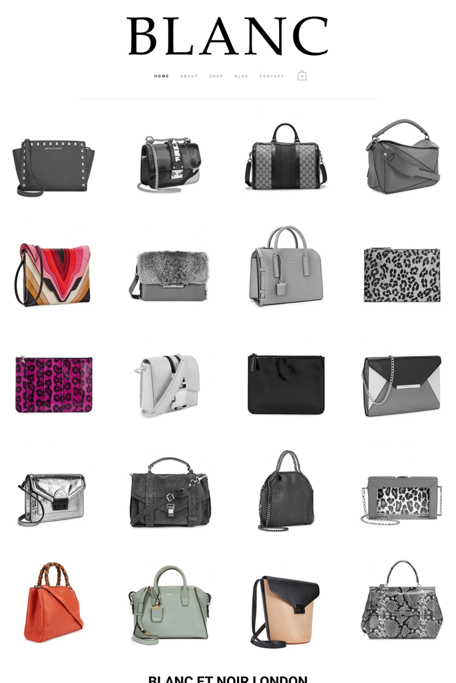 Blanc Et Noir Pay Monthly Web Design Screenshot