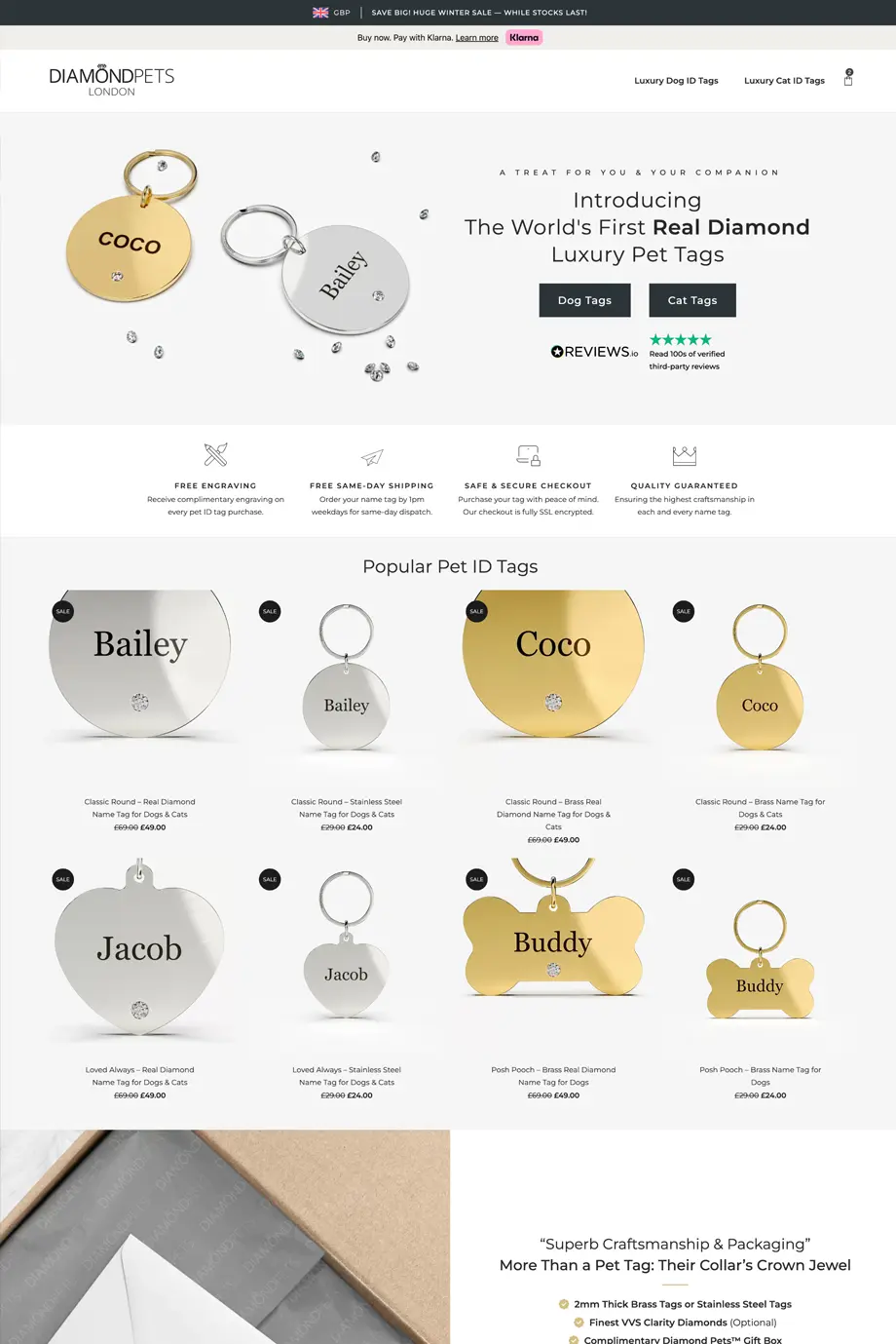 Diamond Pets Pay Monthly Web Design Screenshot