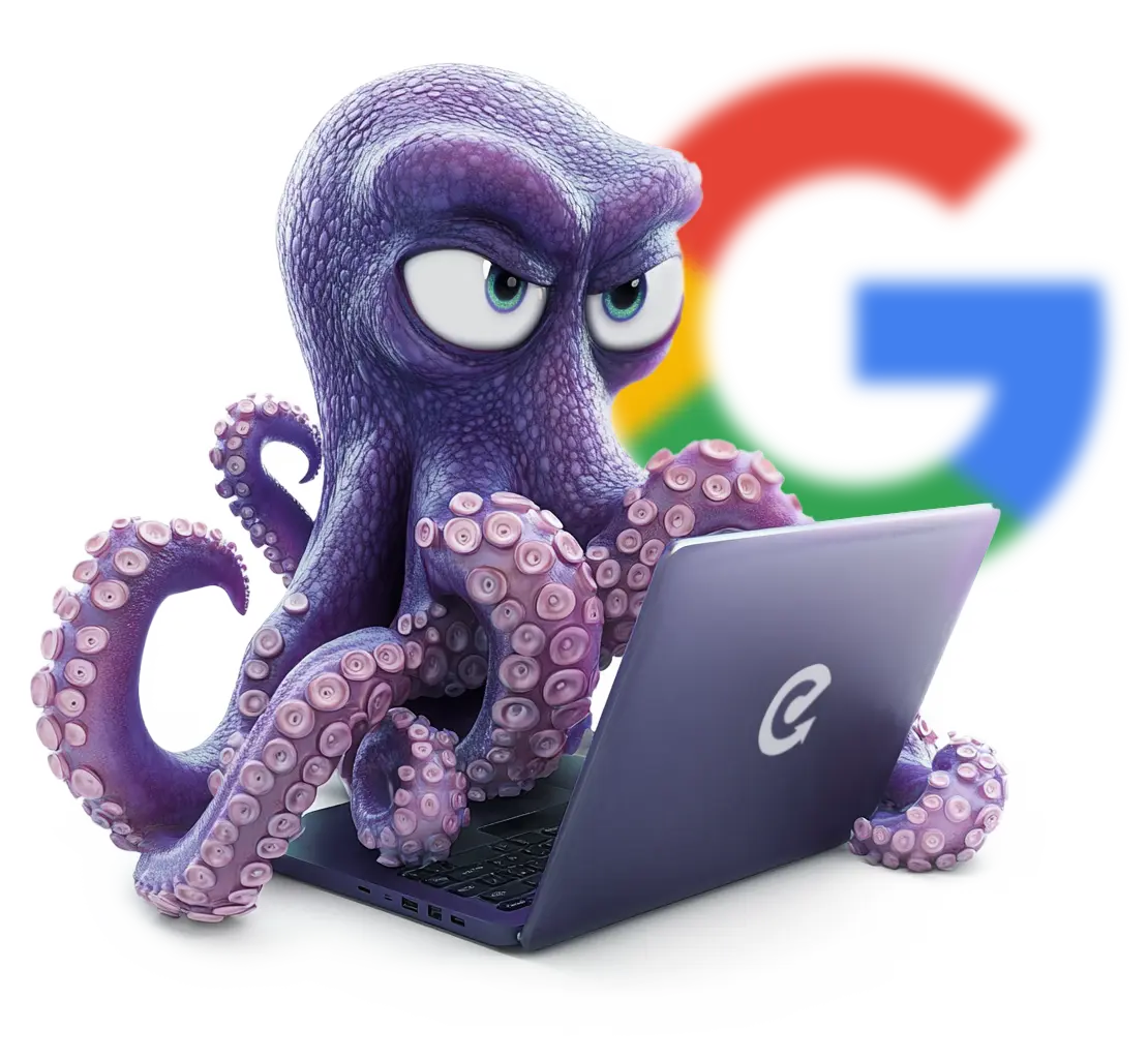 Pay Monthly Web Designer Octopus Character